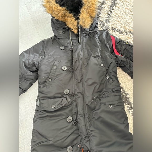 Alpha Industries N-3B SLIM FIT PARKA, Fits S/M - Picture 8 of 9